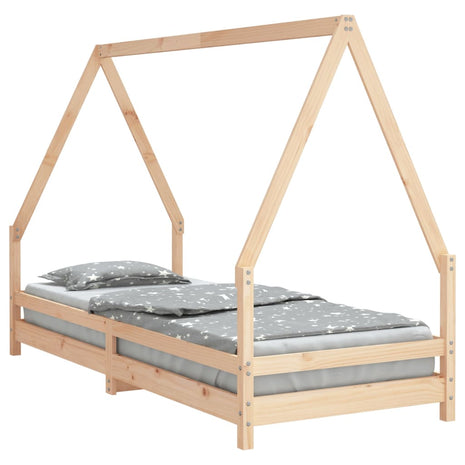 Kinderbedframe 80x200 cm massief grenenhout