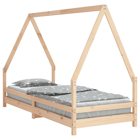 Kinderbedframe 90x200 cm massief grenenhout