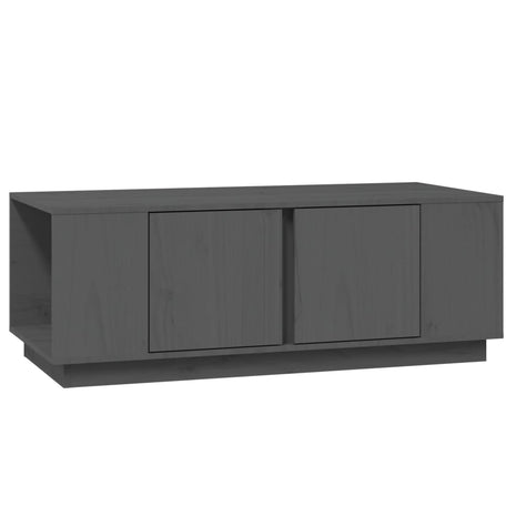 Salontafel 110x50x40 cm massief grenenhout grijs