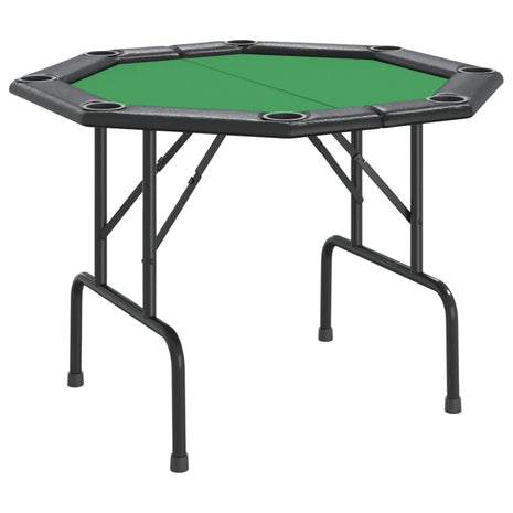 Pokertafel voor 8 spelers inklapbaar 108x108x75 cm groen