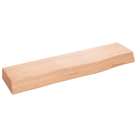 Wandschap 40x10x4 cm behandeld massief eikenhout lichtbruin