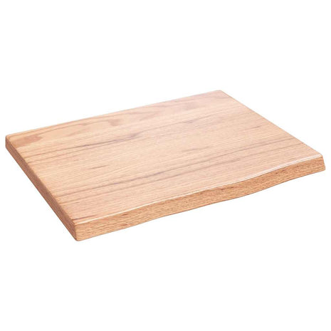 Wandschap 40x30x2 cm behandeld massief eikenhout lichtbruin