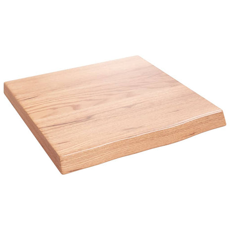 Wandschap 40x40x(2-4) cm behandeld massief eikenhout lichtbruin