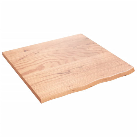 Wandschap 60x60x2 cm behandeld massief eikenhout lichtbruin