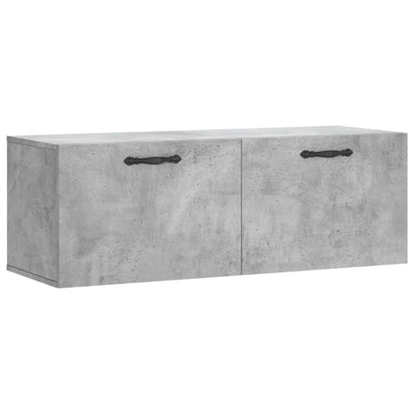 Wandkast 100x36,5x35 cm bewerkt hout betongrijs