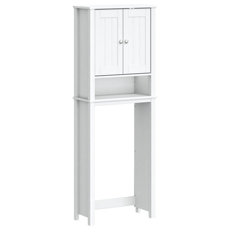 Toiletmeubel BERG 60x27x164,5 cm massief hout wit