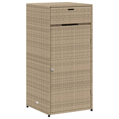 Tuinkast 55x55x111 cm poly rattan beige