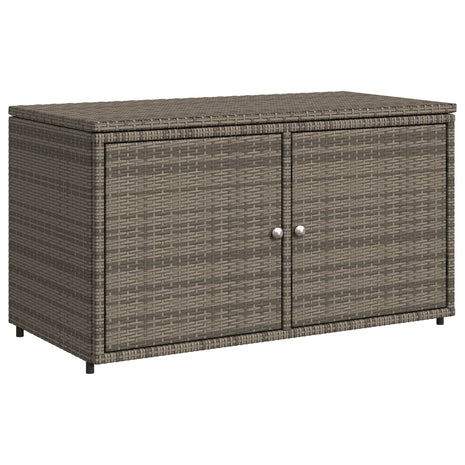 Tuinkast 110x55x60,5 cm poly rattan grijs