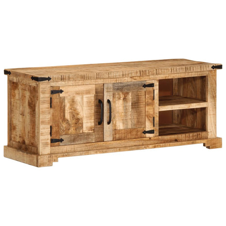 Tv-meubel 110x35x45 cm massief ruw mangohout