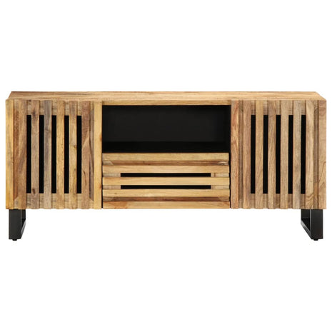 Tv-meubel 100x34x46 cm massief ruw mangohout