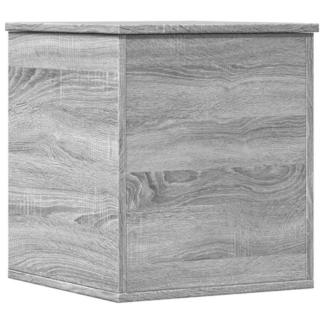 Opbergbox 40x42x46 cm bewerkt hout grijs sonoma eikenkleurig