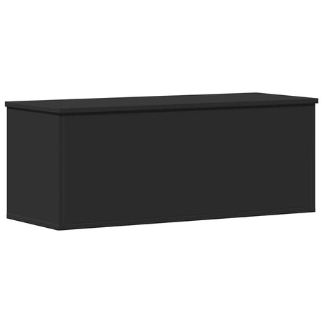 Opbergbox 90x35x35 cm bewerkt hout zwart