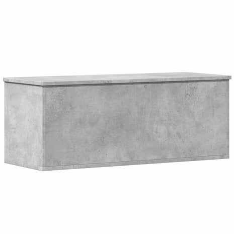 Opbergbox 90x35x35 cm bewerkt hout betongrijs