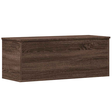 Opbergbox 90x35x35 cm bewerkt hout bruin eikenkleur