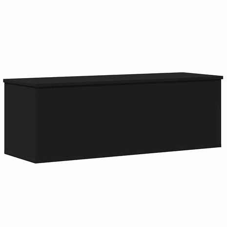 Opbergbox 102x35x35 cm bewerkt hout zwart