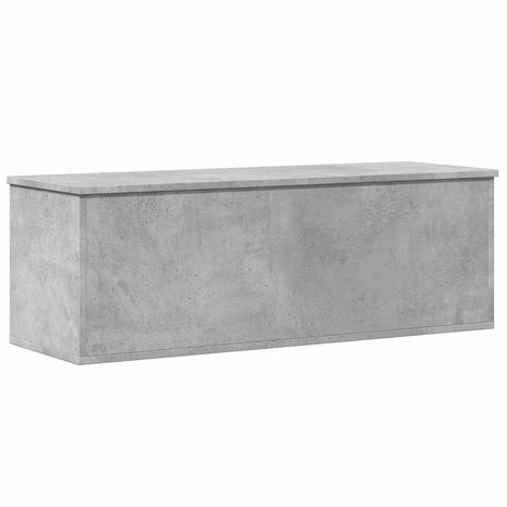 Opbergbox 102x35x35 cm bewerkt hout betongrijs