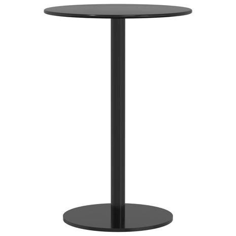 Tuintafel rond Ø50x72 cm staal zwart