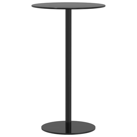 Tuintafel rond Ø60x105 cm staal zwart