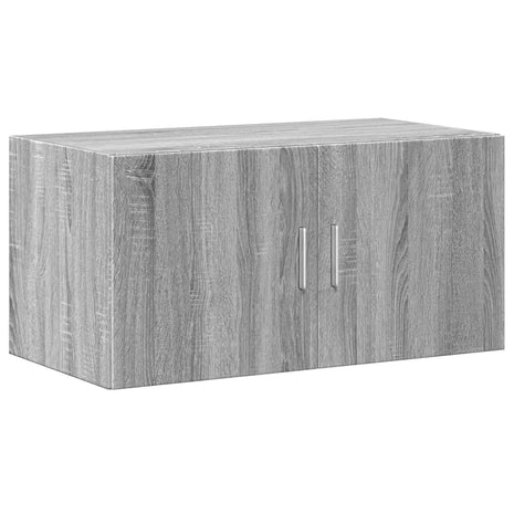 Wandkast 80x42,5x40 cm bewerkt hout grijs sonoma eikenkleurig