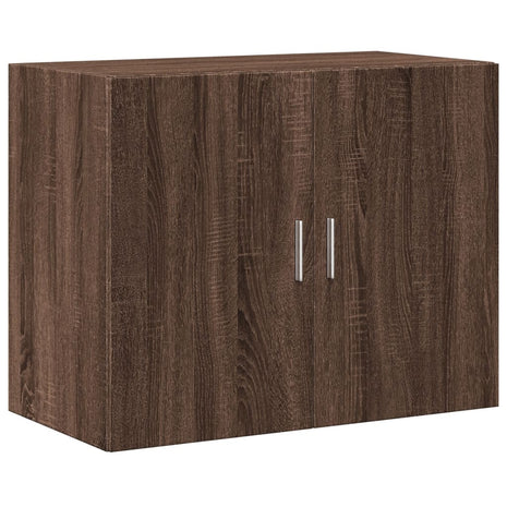 Wandkast 80x42,5x64 cm bewerkt hout bruin eikenkleur