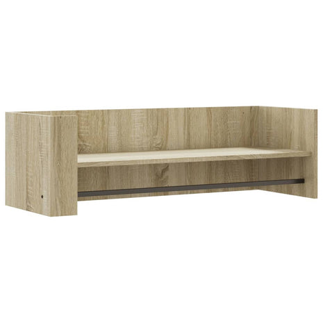 Wandschap 100x35x30,5 cm bewerkt hout sonoma eikenkleurig