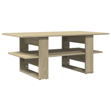 Salontafel 102x55x42 cm bewerkt hout sonoma eikenkleurig