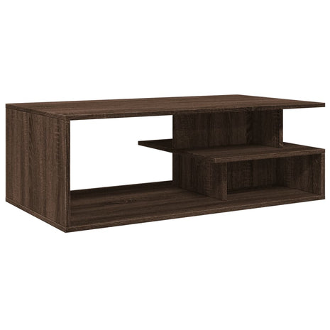 Salontafel 102x55x35 cm bewerkt hout bruin eikenkleur