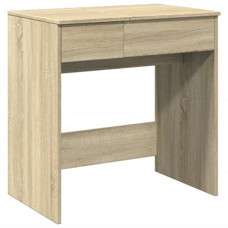 Kaptafel met spiegel 73x46,5x120 cm sonoma eikenkleurig