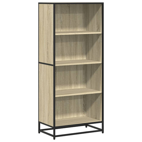 Boekenkast 60x35x139 cm bewerkt hout sonoma eikenkleurig