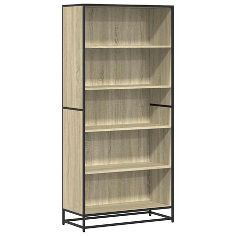 Boekenkast 80,5x35x170,5 cm bewerkt hout sonoma eikenkleurig