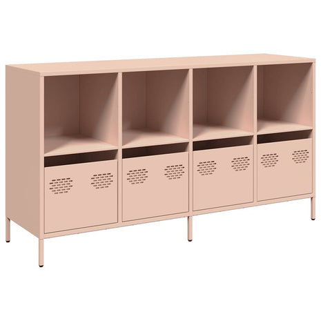 Dressoir 135x39x73,5 cm koudgewalst staal roze