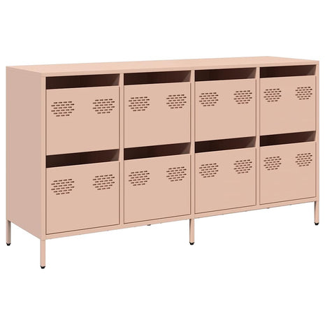 Dressoir 135x39x73,5 cm koudgewalst staal roze