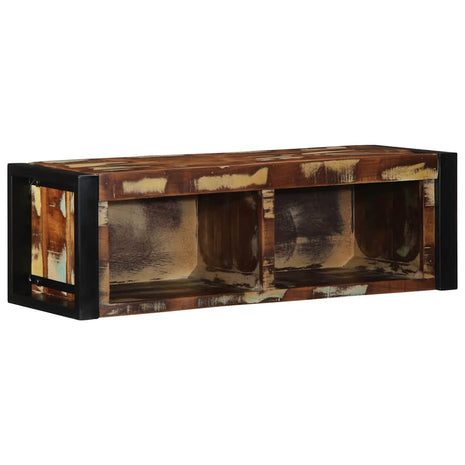 Tv-meubel 80x30x25 cm massief gerecycled hout meerkleurig