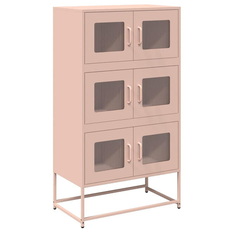 Hoge kast 68x39x123 cm staal roze