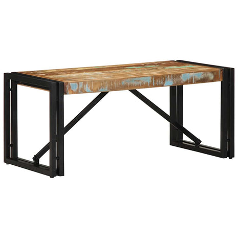 Salontafel 80x40x35 cm massief gerecycled hout meerkleurig