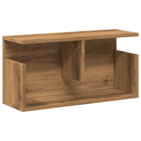 Wandkast 60x20x30 cm bewerkt hout artinsanaal eikenkleurig