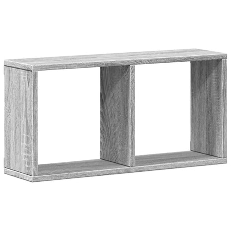 Wandkast 60x16x30 cm bewerkt hout grijs sonoma eiken