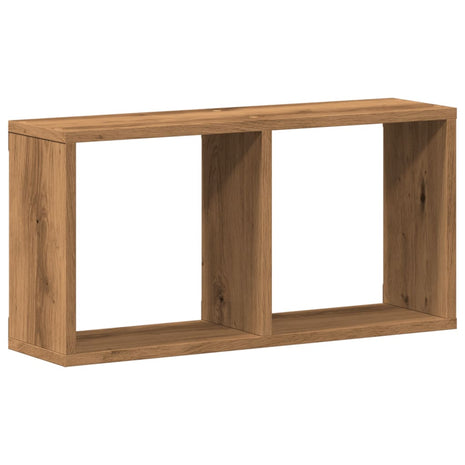 Wandkast 60x16x30 cm bewerkt hout artinsanaal eikenkleurig