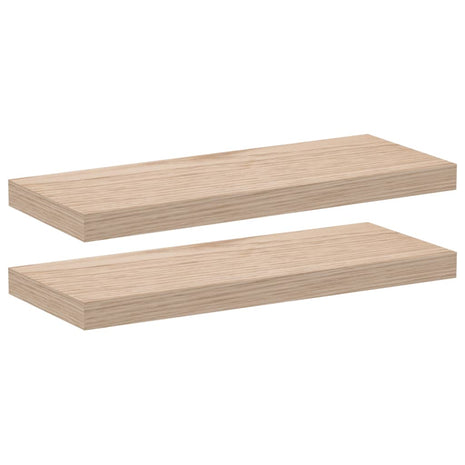 Wandschapppen 2 st 60x23,5x4 cm bewerkt hout