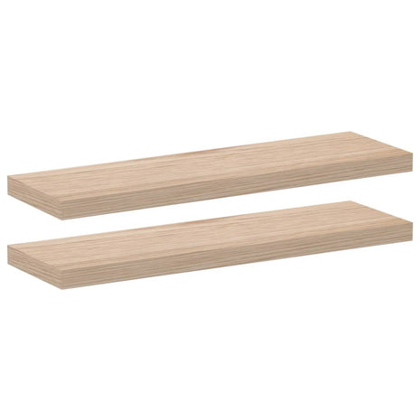 Wandschapppen 2 st 80x23,5x4 cm bewerkt hout