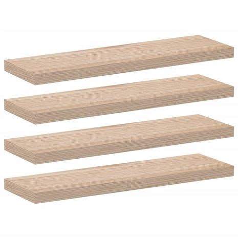 Wandschapppen 4 st 80x23,5x4 cm bewerkt hout