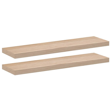 Wandschapppen 2 st 90x23,5x4 cm bewerkt hout