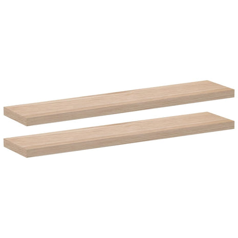 Wandschapppen 2 st 110x23,5x4 cm bewerkt hout