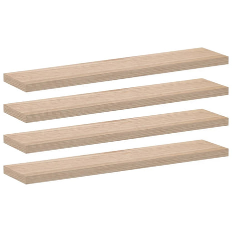 Wandschapppen 4 st 110x23,5x4 cm bewerkt hout