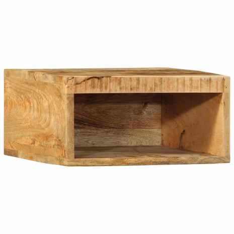 Tv-meubel wandmontage 40x30x19 cm massief ruw mangohout