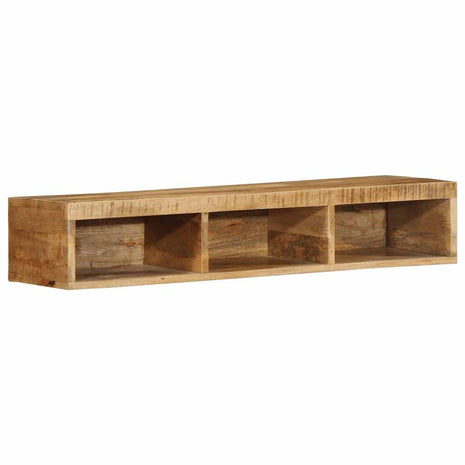 Tv-meubel wandmontage 100x30x19 cm massief ruw mangohout