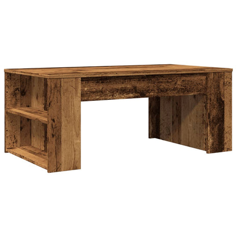 Salontafel 102x55x42 cm bewerkt hout oud houtkleurig