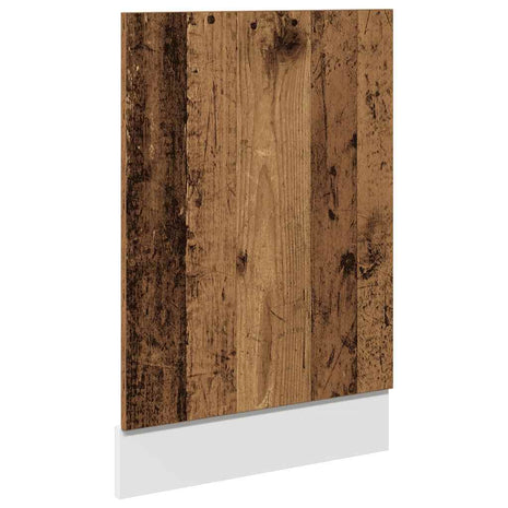 Vaatwasserpaneel 45x3x67 cm bewerkt hout oud houtkleurig