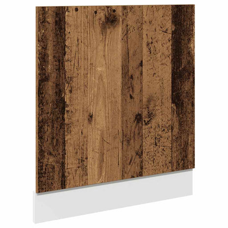 Vaatwasserpaneel 60x1,5x67 cm bewerkt hout oud houtkleurig