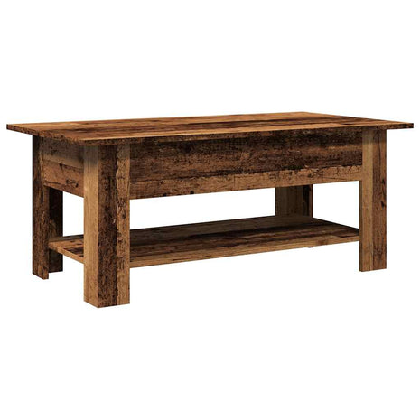 Salontafel 102x55x42 cm bewerkt hout oud houtkleurig